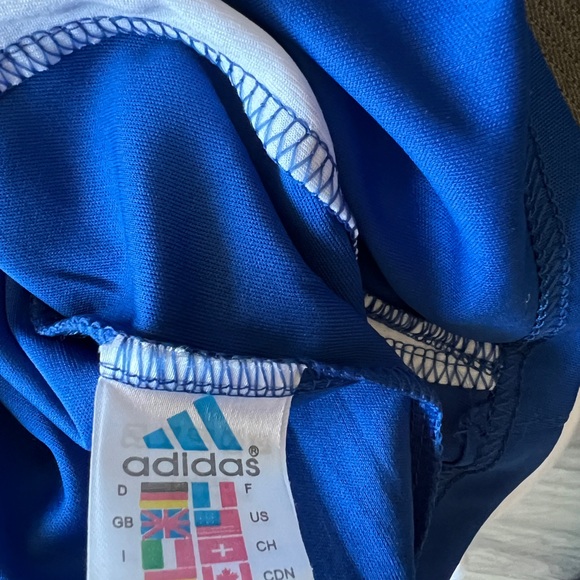 Adidas: Royal Blue Stripped Jersey - Picture 8 of 9
